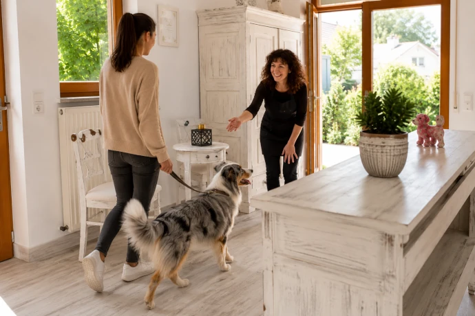 Entspannte Anfahrt von Waiblingen zum Hundesalon Pfötle Paradies in Berglen